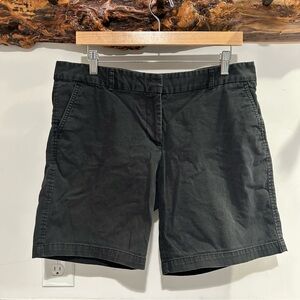Lands End Black Mid Rise Shorts size 10